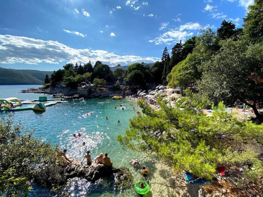 Studio Vesna With A Terrace And Sea View Rabac Kültér fotó