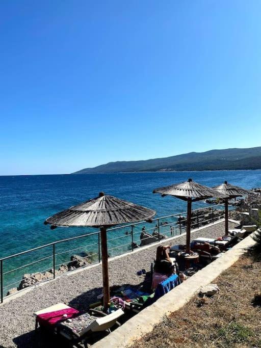 Studio Vesna With A Terrace And Sea View Rabac Kültér fotó