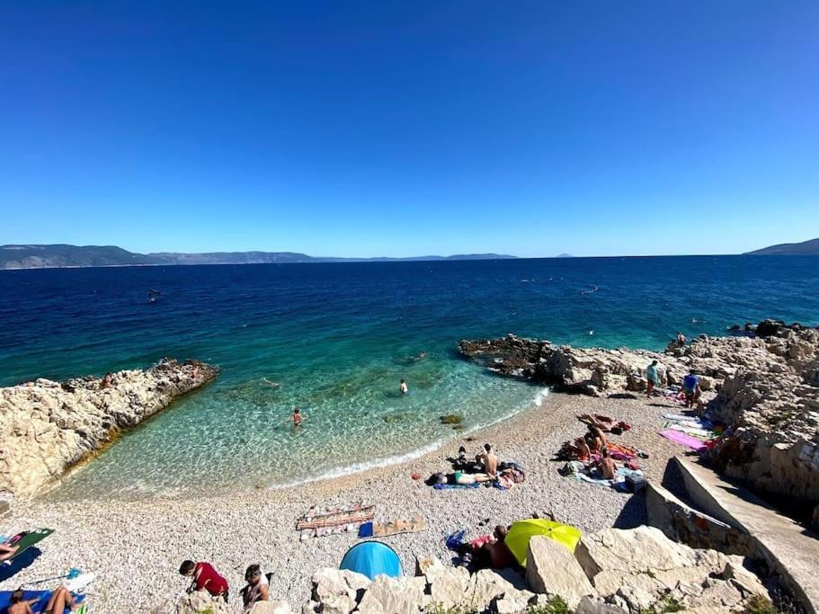 Studio Vesna With A Terrace And Sea View Rabac Kültér fotó