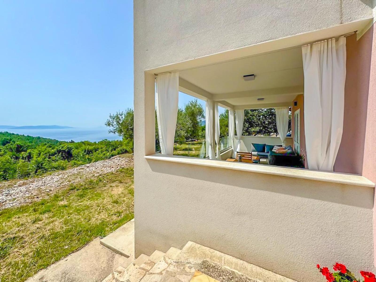 Studio Vesna With A Terrace And Sea View Rabac Kültér fotó