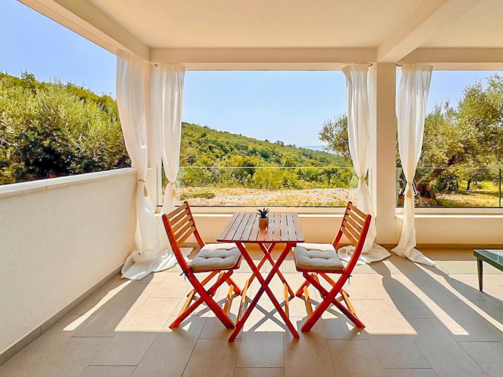 Studio Vesna With A Terrace And Sea View Rabac Kültér fotó